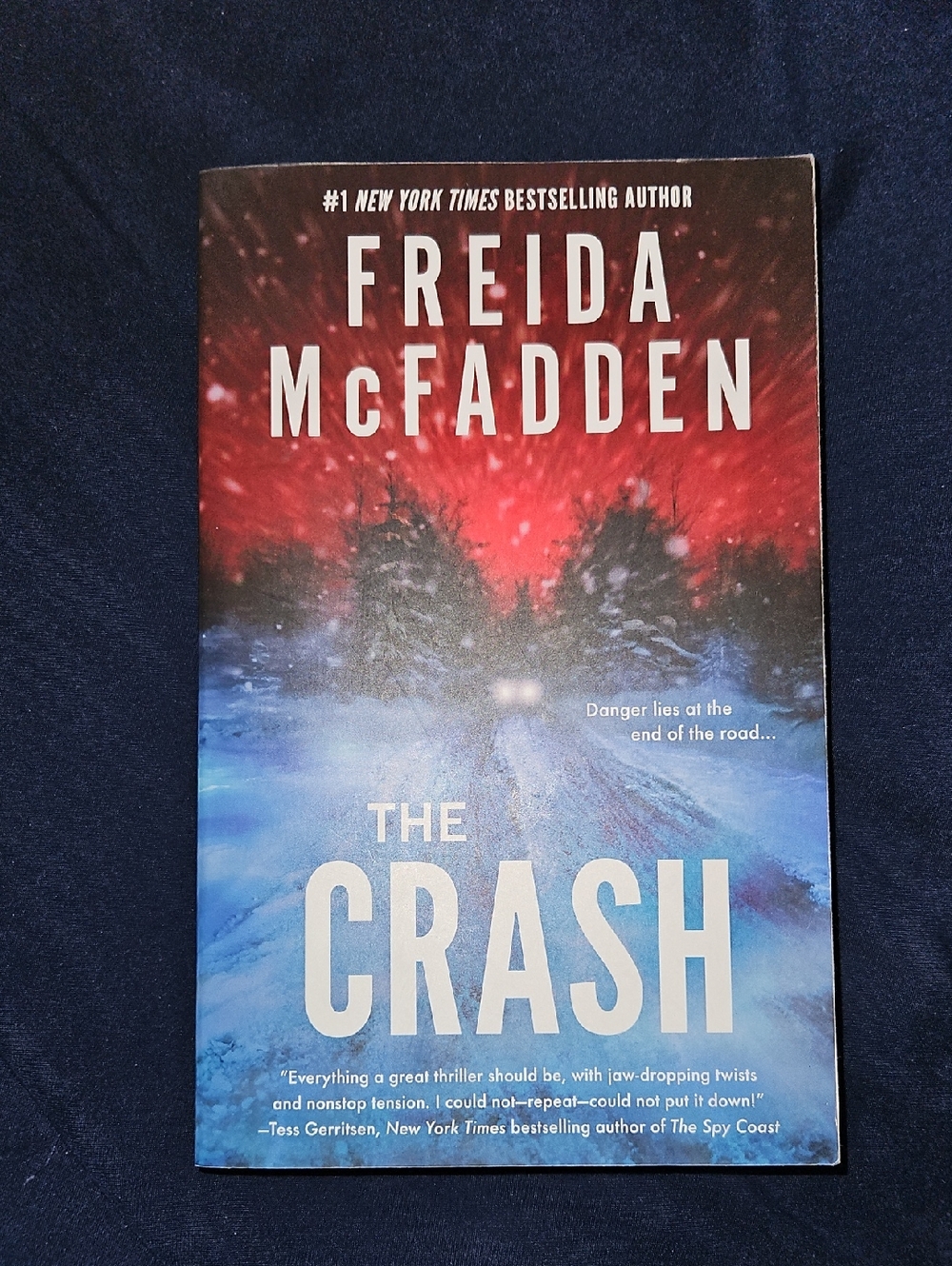 Barnes & Noble Freida McFadden The Crash - Red and Blue Cover
